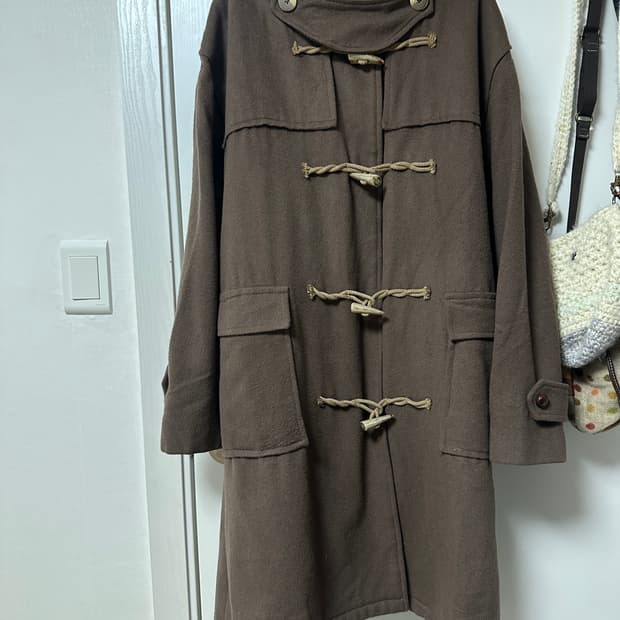 빈티지 떡볶이 브라운 코트