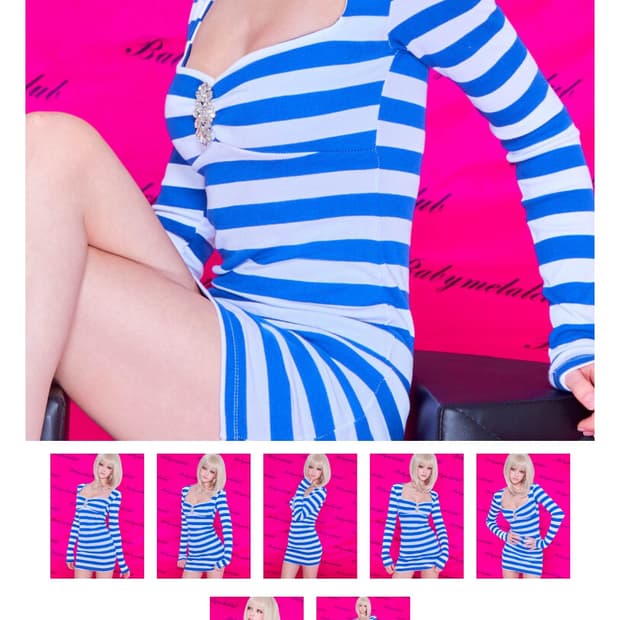 베이비메탈클럽 쥬얼 미니 드레스 블루 색상 팔아용!!