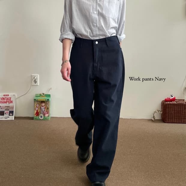 쉬이즈큐트 워크팬츠 네이비