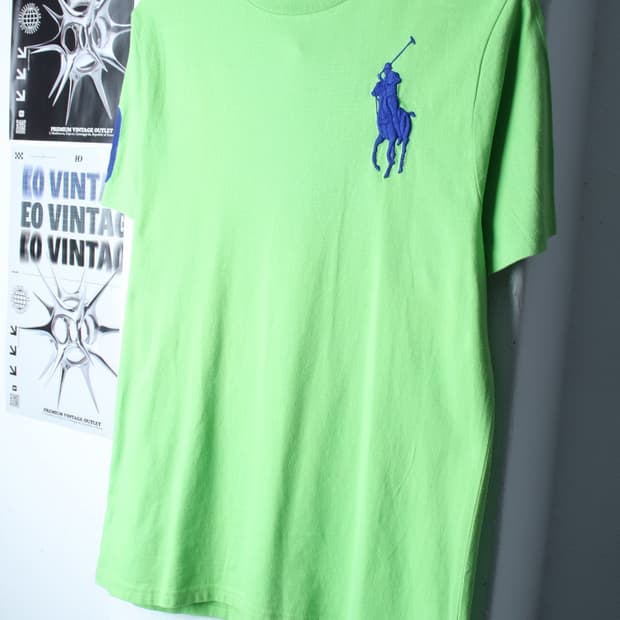 (L-XL) 폴로 랄프로렌 반팔 티셔츠 연그린 빅포니 한정판-H30239