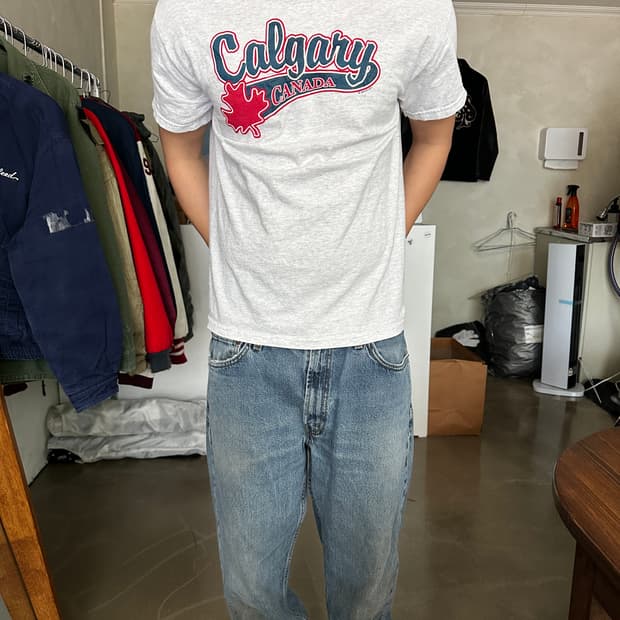 90s Calgary Canada 그래픽 티셔츠