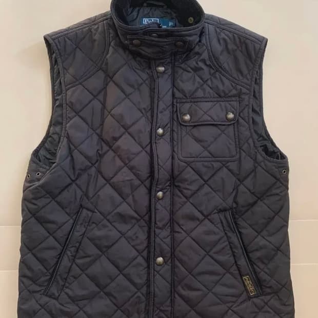 폴로 랄프로렌 퀼팅 조끼 블랙 L