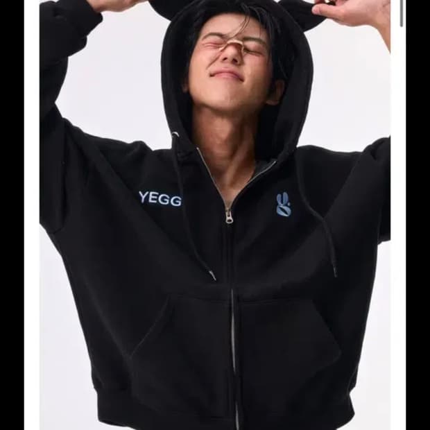 예그 윙즈 후드집업 블랙 라지 L (warm)