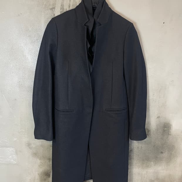 올세인츠 러플 트림 코트