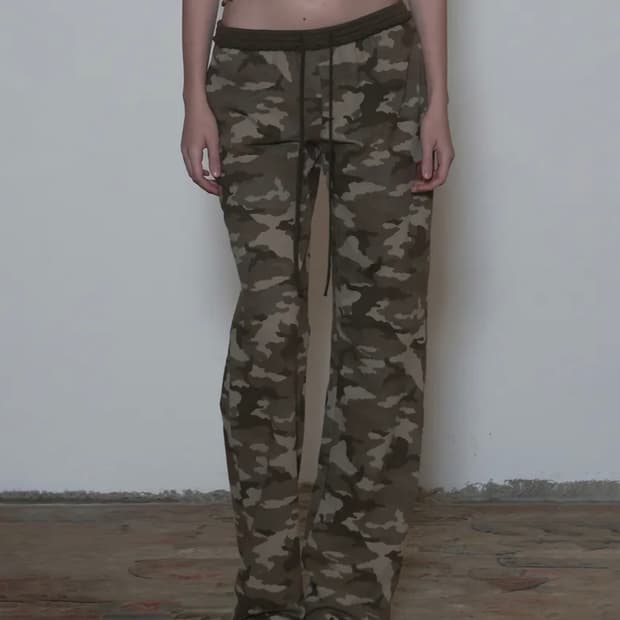 스컬프터 카모팬츠 Heaven Camo Sweatpants Forest