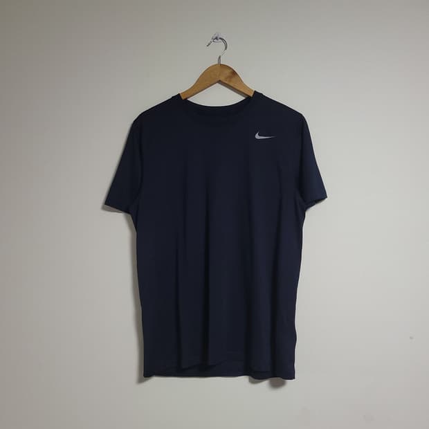 (XL) NIKE 나이키 드라이핏 기능성 반팔 티셔츠 다크 네이비