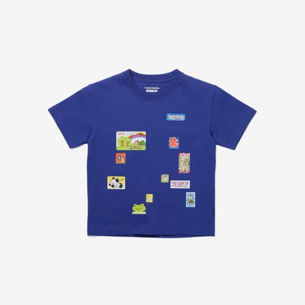 Y.E.S Dump Sticker Kids Tee Blue