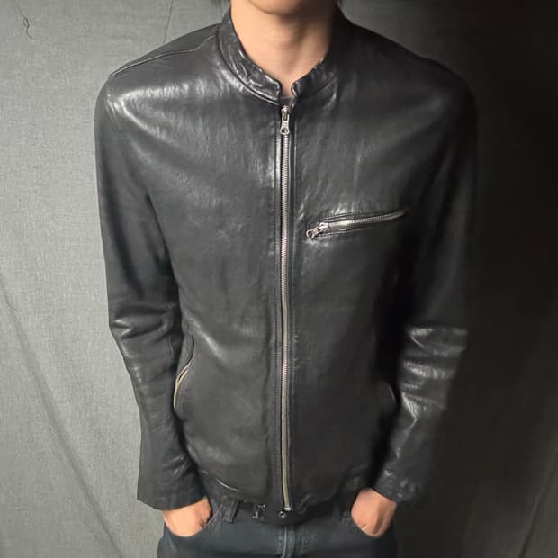 lamb skin leather jacket
