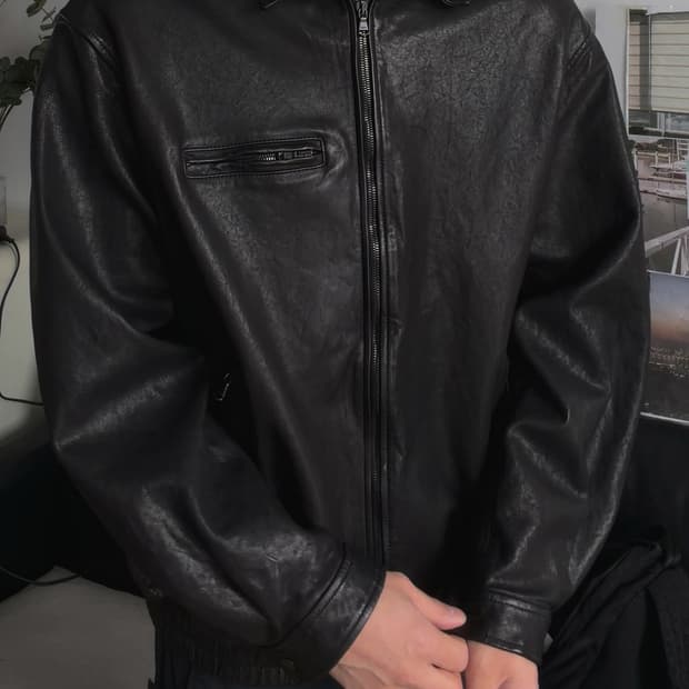 유니온블루 블랙에디션 ITALY LAMBSKIN SINGLE JACKET