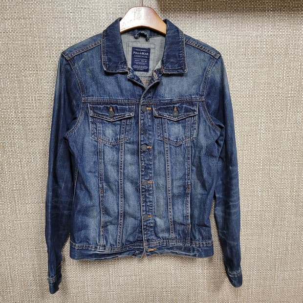 S 95사이즈 풀앤베어 데님자켓 청자켓
