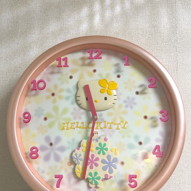 희귀 매물 키티 대형 시계 (노래0)