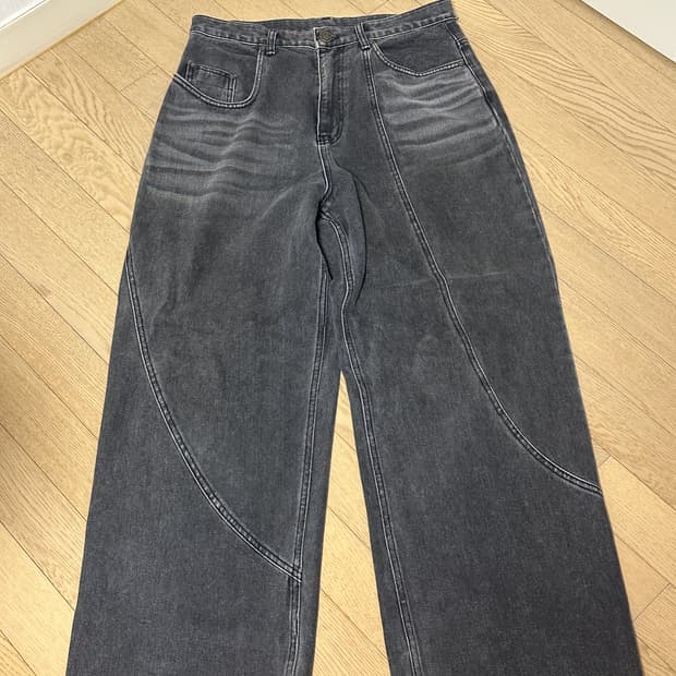 dnsr 블랙 wavy 진 (L)