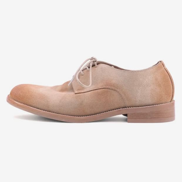 홀리 스웨이드 컴포트 더비 슈즈 샌드