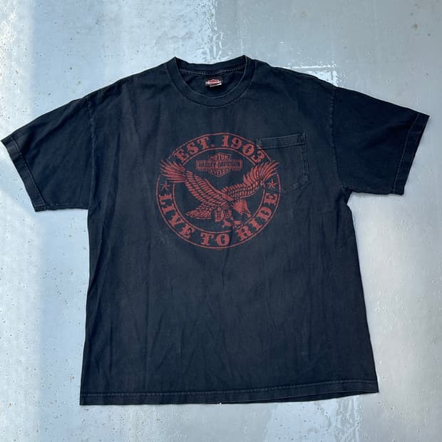 [할리데이비슨] •Vintage Hillbilly Tee