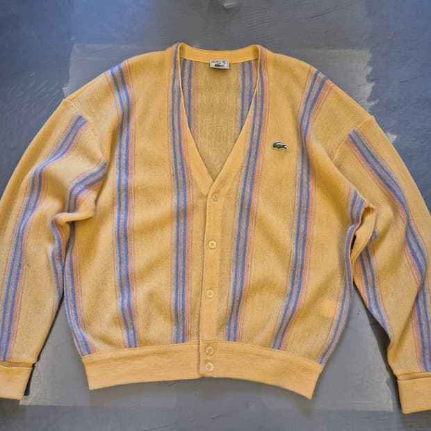 90s 라코스테 울 가디건