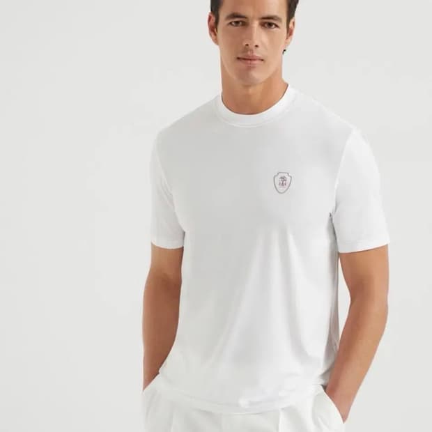 브루넬로 쿠치넬리 / 컴포트 로고 티셔츠 / L (105 이상) 새상품