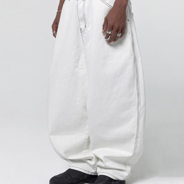 스웨이드 CONTOUR POCKET DENIM [WHITE]