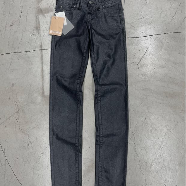 John Galliano Waxed Glitter Pant (25)