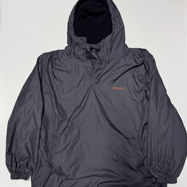 프라다 리메이크 커스텀 바람막이 후드 아노락 자켓 2XL~XL