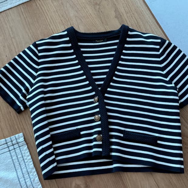마시모두띠 스트라이프 니트 가디건