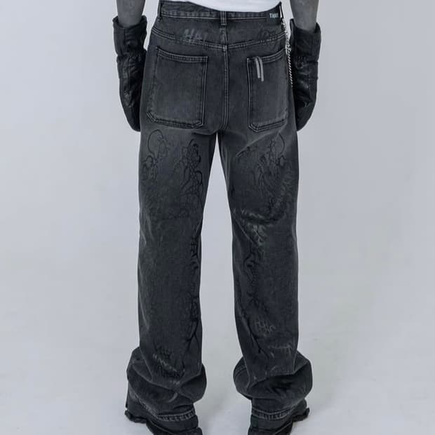 드래곤 데님 팬츠