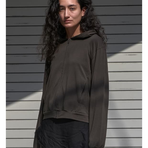 머듈 라운지 후드집업 올리브 