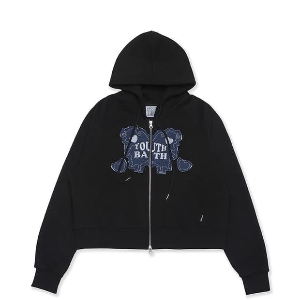 유쓰배쓰 YB 버터플라이 로고 후드집업