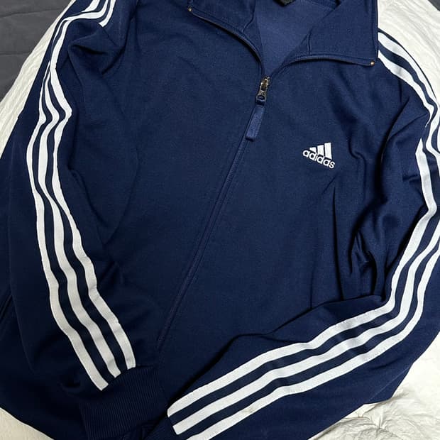 아디다스 네이비 트랙탑 져지 라지