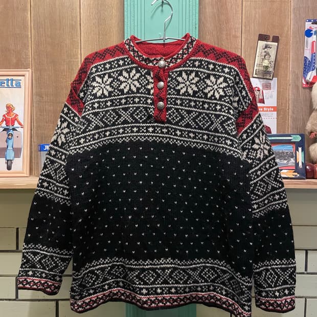 90's Vintage L.L.Bean Nordic Wool Sweate