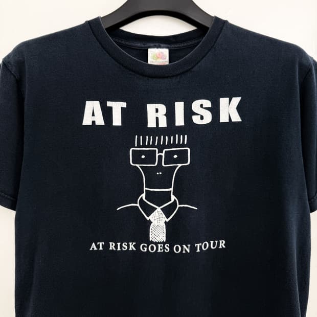 90s-00s Vintage AT RISK Goes On Tour Tee