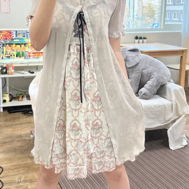 모리걸 엑시즈팜 원피스 세트