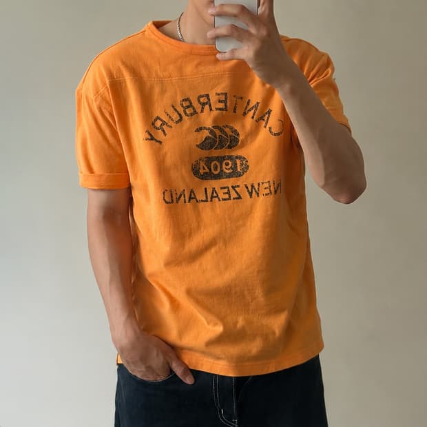 canterbury 빈티지 그래픽 반팔티