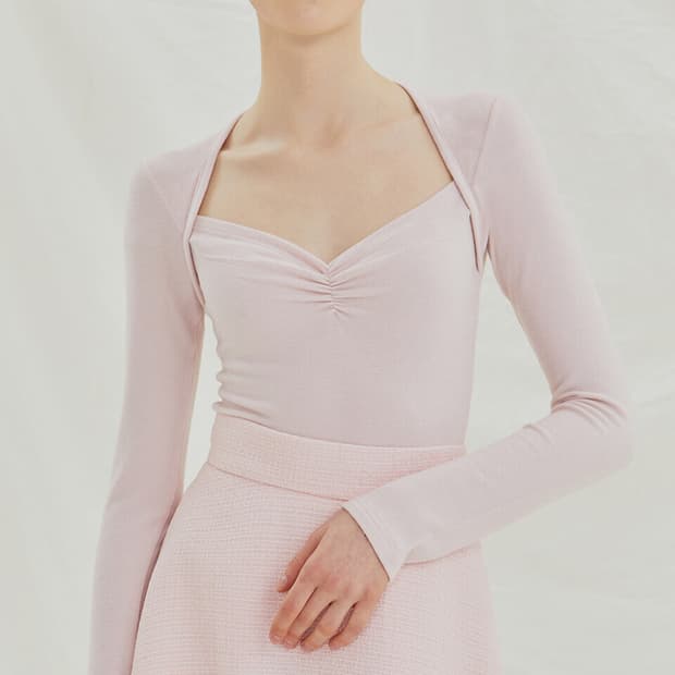 이바나헬싱키 니트 블라우스 Armo knit blouse pink 강혜원