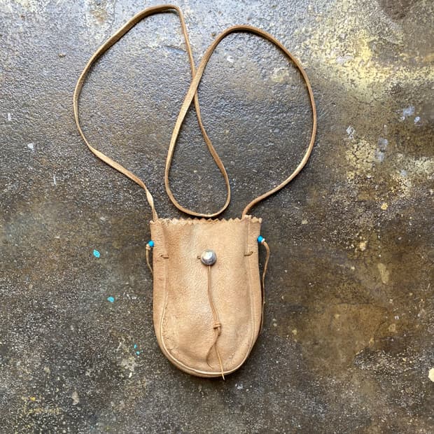 Vintage Deerskin pouch bag