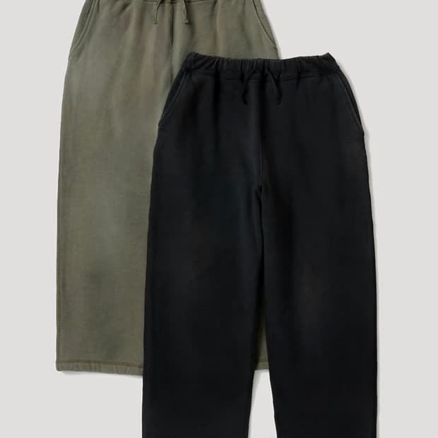 아프레쎄 빈티지 스웻 팬츠 블랙 5