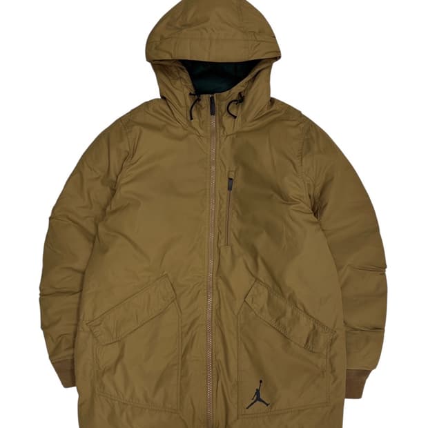 조던 덕다운 롱패딩 머스타드 (M) 