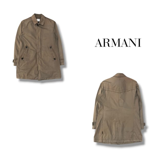  아르마니 꼴레지오니 트렌치 맥코트 y14107