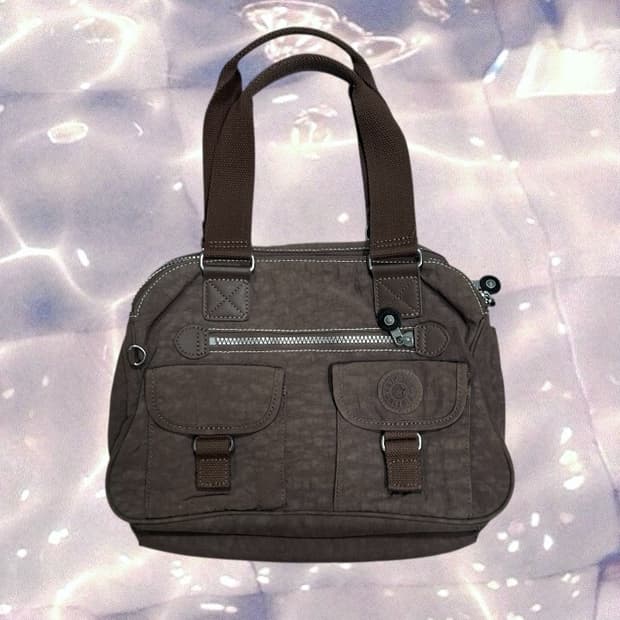 키플링 투 포켓 토트백 숄더백 가방 브라운 y2k 