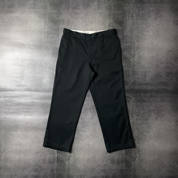 DICKIES 디키즈874 빈티지 블랙 코튼 워크 팬츠 A00802
