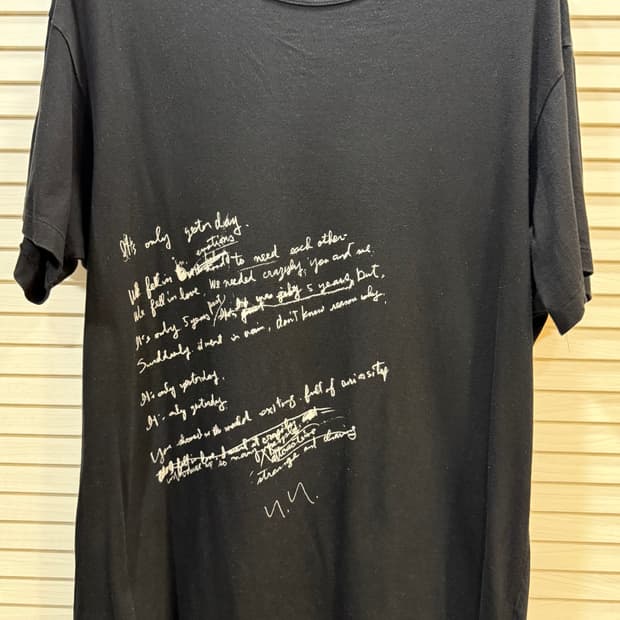 Yohji Yamamoto 요지 야마모토 레터링 T shirts