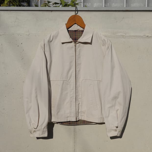60s 빈티지 플란넬 라이닝 드리즐러 자켓