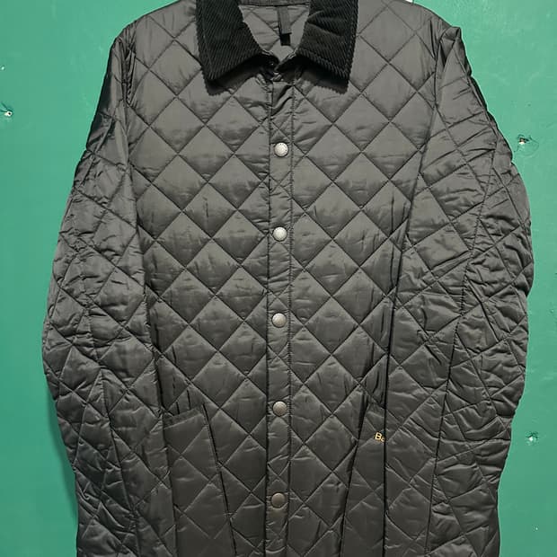 바버 퀼팅자켓 블랙L