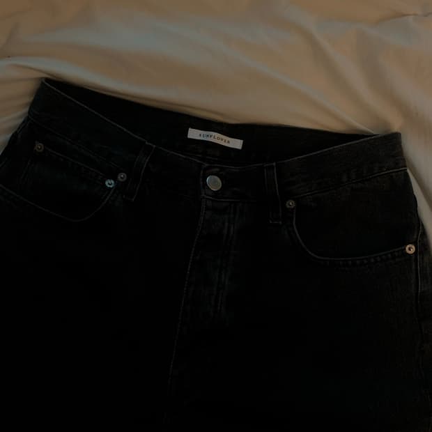 선플라워 와이드트위스트데님 32/32