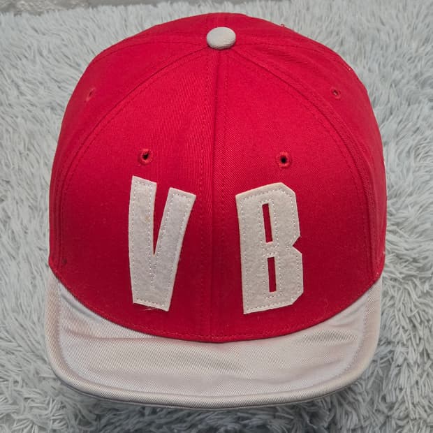M1-2:바이탈 블루 VB 로고 스냅백 레드 그레이 프리사이즈 56-60