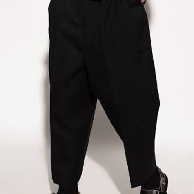 요지 야마모토 드로스트링 팬츠