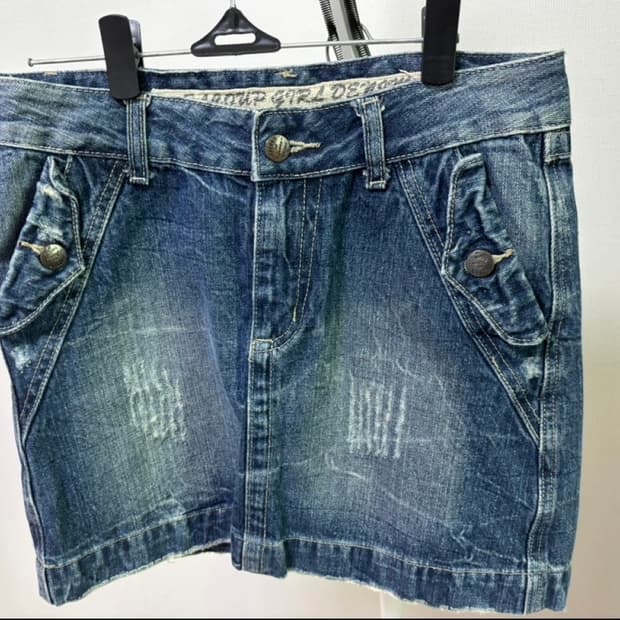 데님 미니스커트