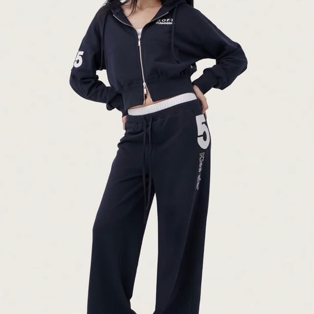 클리시어 05 Soft double waist straight pants