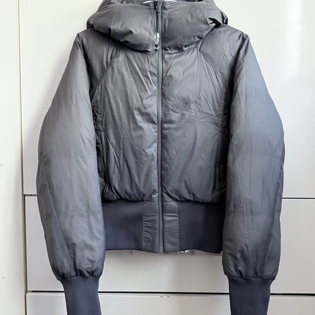 OJOS 오호스 리버시블 체크 패딩 차콜 1사이즈