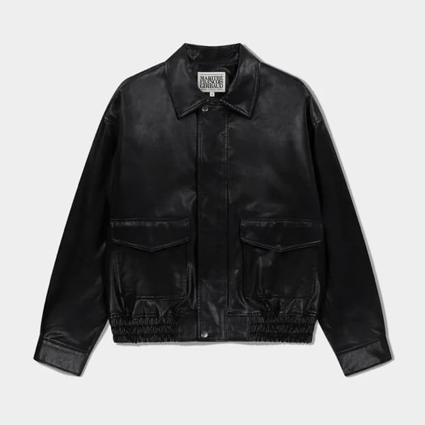 마리떼프랑소와저버 LEATHER PADDED JACKET