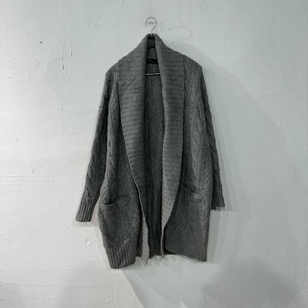 폴로랄프로렌 울캐시미어 숄카라 가디건 S